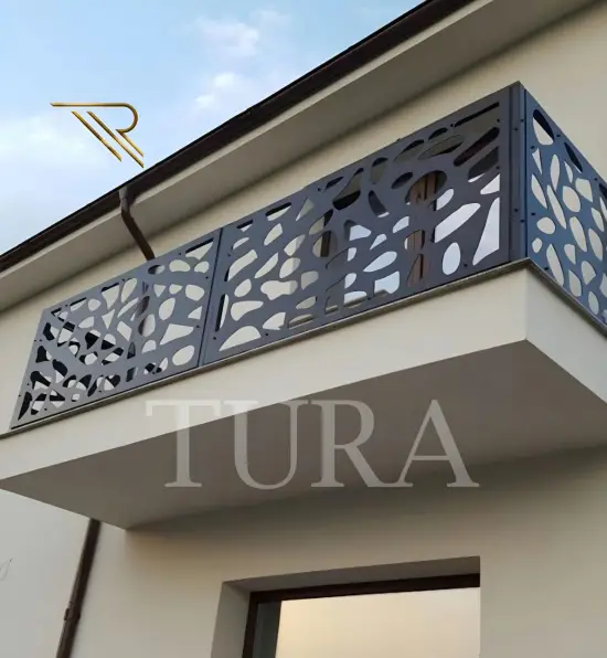 Lazer kesin balkon korkuluk